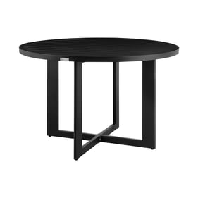 Luxur Living Chungshi Black Outdoor Patio Round Dining Table