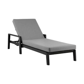 Luxur Living Chungshi Dark Grey Outdoor Patio Chaise Lounge Chair