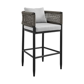 Luxur Living Chhabila Light Grey Outdoor Patio Bar Stool