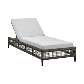 Luxur Living Chhabila Light Grey Outdoor Patio Chaise Lounge Chair