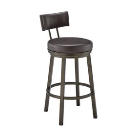 Luxur Living Boldawadi Brown Swivel Counter Stool