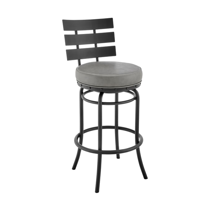 Luxur Living hajam Grey Swivel Bar Stool LUX-840254333642