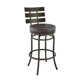 Luxur Living hajam Brown Swivel Bar Stool