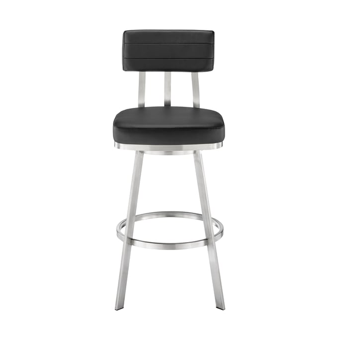 Luxur Living Davdari Black Swivel Counter Stool LUX-840254335264