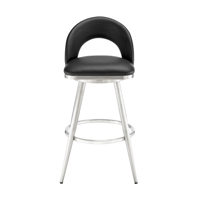 Luxur Living Donwada Black Swivel Counter Stool LUX-840254335356