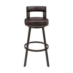 Luxur Living Ekalara Brown Metal Swivel Counter Stool