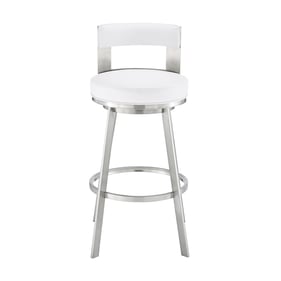 Luxur Living Ekalara White Swivel Counter Stool