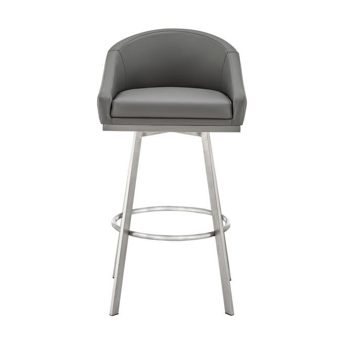 Luxur Living Hata Grey Swivel Bar Stool LUX-840254335714