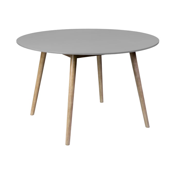 Luxur Living Kasali Light Eucalyptus Round Outdoor Patio Dining Table LUX-840254335943