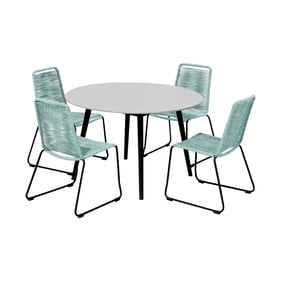 Luxur Living Kasali Wasabi 5pc Patio Outdoor Dining Set