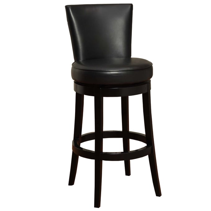 Luxur Living Balapur Black 26 Inch Counter Height Swivel Bar Stool LUX-LC4044BABL26