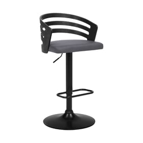 Luxur Living Adol Gray Black Base Bar Stool