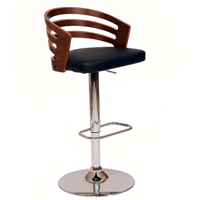 Luxur Living Adol Black Swivel Bar Stool LUX-LCADSWBABLWA