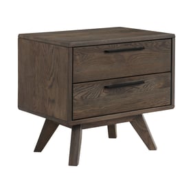 Luxur Living Anjanwada Dark Brown 2 Drawer Nightstand