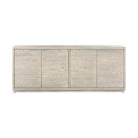 Luxur Living Ada Silver Grey Oak 4 Door Sideboard Buffet