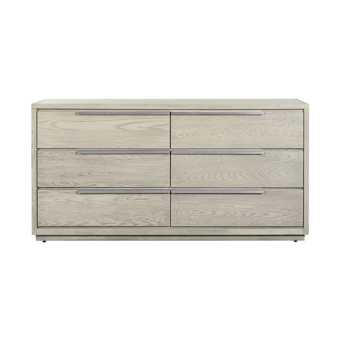 Luxur Living Ada Silver Grey Oak 6 Drawer Dresser LUX-LCAJDRGR