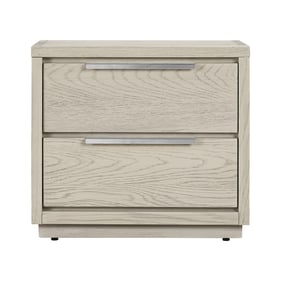 Luxur Living Ada Silver Grey Oak 2 Drawer Nightstand