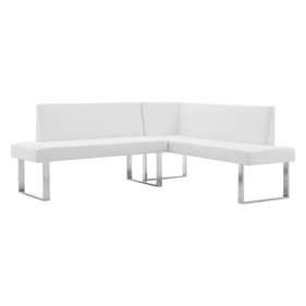 Luxur Living Akhatwada White Corner Sofa