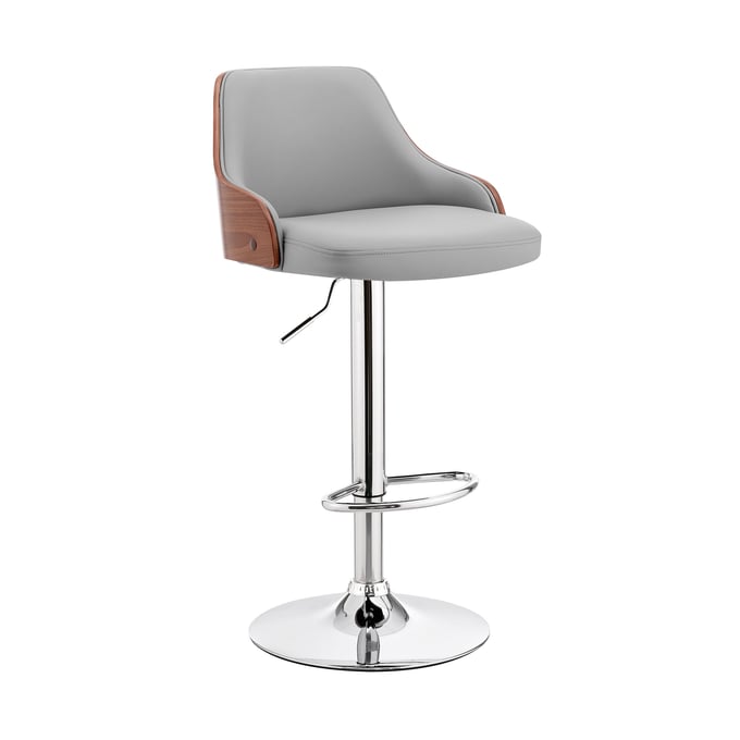 Luxur Living Andhar Gray Bar Stool LUX-LCARBAWAGR