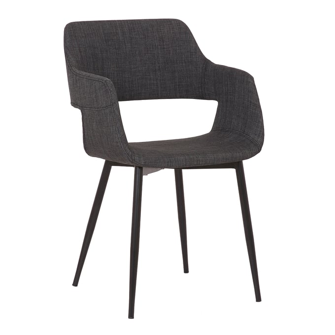 Luxur Living Amboda Gray Dining Accent Chair LUX-LCARCHBLCH