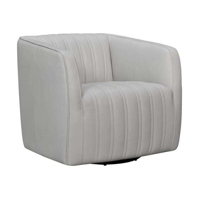 Luxur Living Amdari Dove Gray Barrel Chair LUX-LCARCHDV