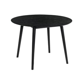 Luxur Living Amba Black 42 Inch Round Dining Table