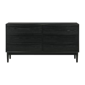 Luxur Living Anakwadi Black 6 Drawers Dresser