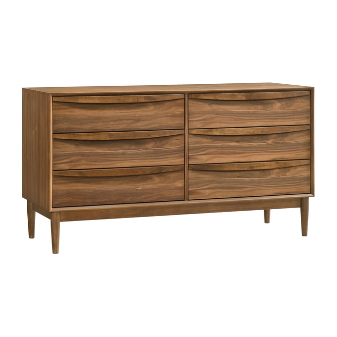 Luxur Living Anakwadi Brown 6 Drawers Dresser LUX-LCARDRWAL