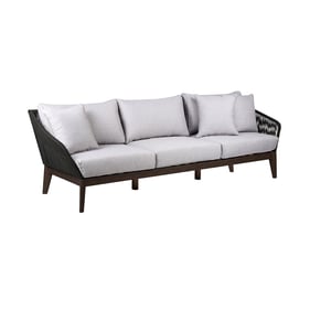 Luxur Living Anvi Gray Indoor Outdoor 3 Seater Sofa