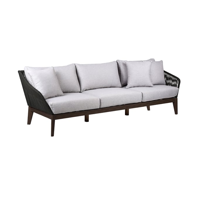 Luxur Living Anvi Gray Indoor Outdoor 3 Seater Sofa LUX-LCATSOWDDK