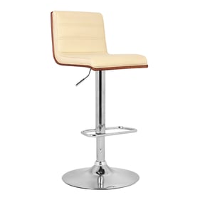 Luxur Living Apoti Cream Swivel Bar Stool