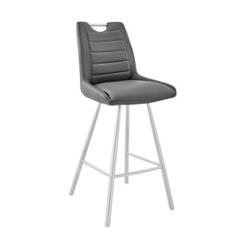 Luxur Living Aminapur Gray 26 Inch Counter Height Stool