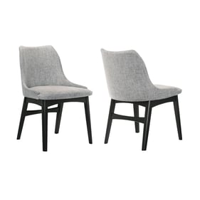 2 Luxur Living Asharafpur Gray Dining Side Chairs