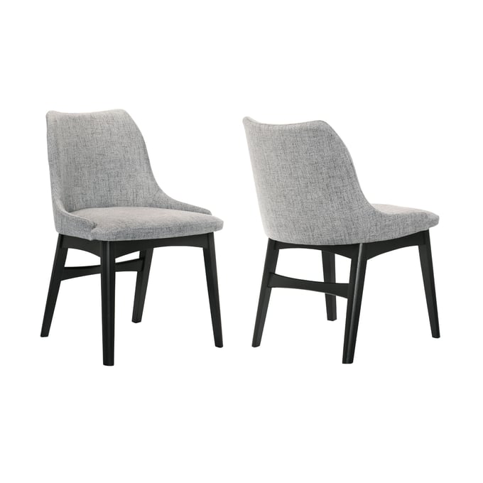 2 Luxur Living Asharafpur Gray Dining Side Chairs LUX-LCAZSIBLGR