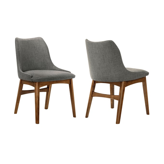 2 Luxur Living Asharafpur Charcoal Dining Side Chairs LUX-LCAZSIWACH