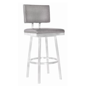 Luxur Living Asola Vintage Gray 30 Inch Bar Height Stool