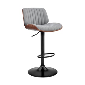 Luxur Living Barada Gray Black Bar Stool