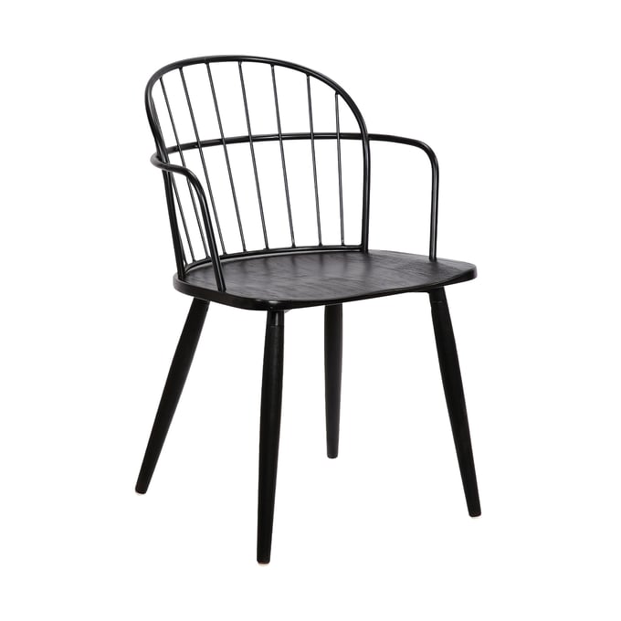 Luxur Living Balegaon Black Side Chair LUX-LCBDSIBLBL