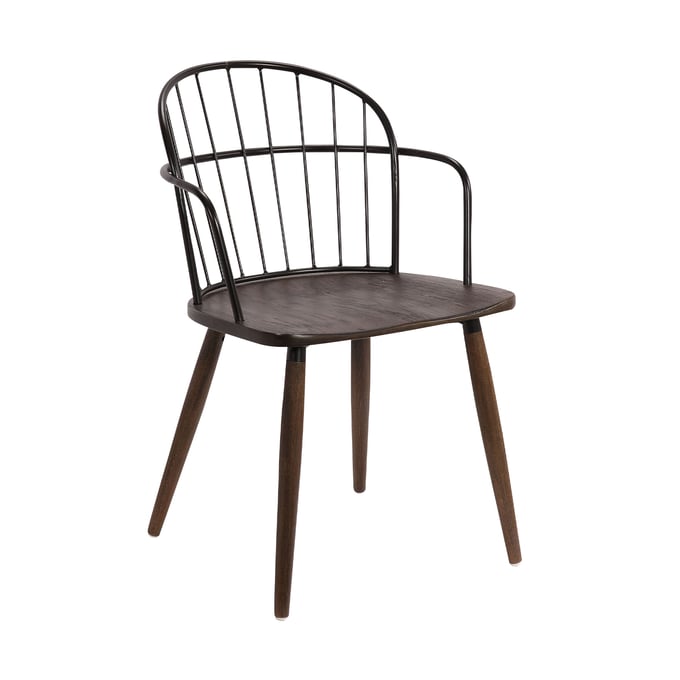 Luxur Living Balegaon Black Walnut Side Chair LUX-LCBDSIBLWA