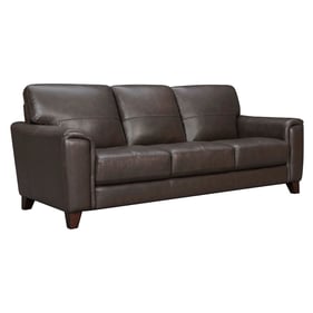 Luxur Living Bahadurpur Espresso 87 Inch Arm Sofa