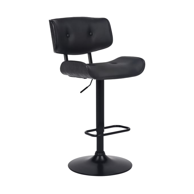 Luxur Living Barshi Black Bar Stool LUX-LCBRBABLBL