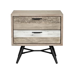 Luxur Living Balsond Two Tone Grey 2 Drawer Nightstand