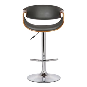 Luxur Living Basmat Gray Height Swivel Bar Stool