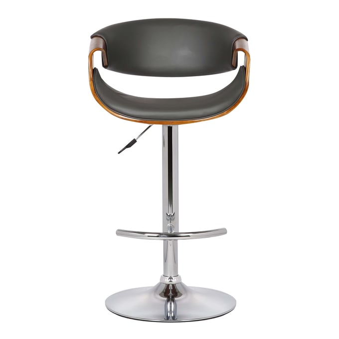 Luxur Living Basmat Gray Height Swivel Bar Stool LUX-LCBUBAWAGRAY