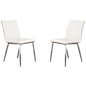 2 Luxur Living Batwadi White Dining Chairs