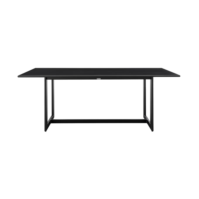 Luxur Living Bhagwati Black Outdoor Patio Dining Table LUX-LCCCDISQBL