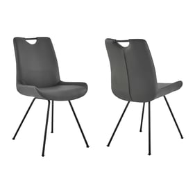 2 Luxur Living Bhokar Gray Dining Chairs