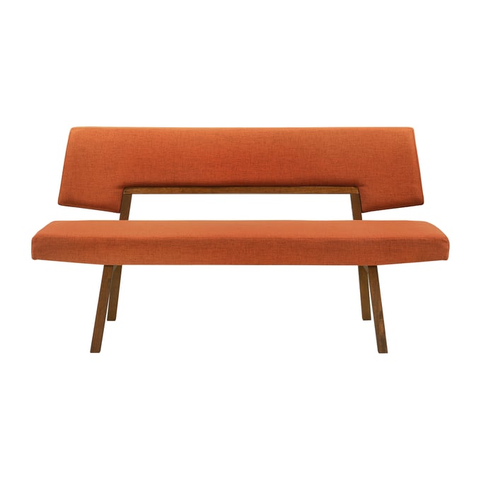 Luxur Living Bhambora Brown Orange Dining Bench LUX-LCCHBCHWAOR