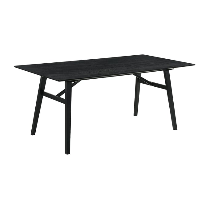 Armen Living Channell Black Wood Dining Table ARM-LCCHTBLBLK