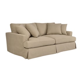 Luxur Living Bhategaon Sahara Brown 93 Inch Upholstered Sofa